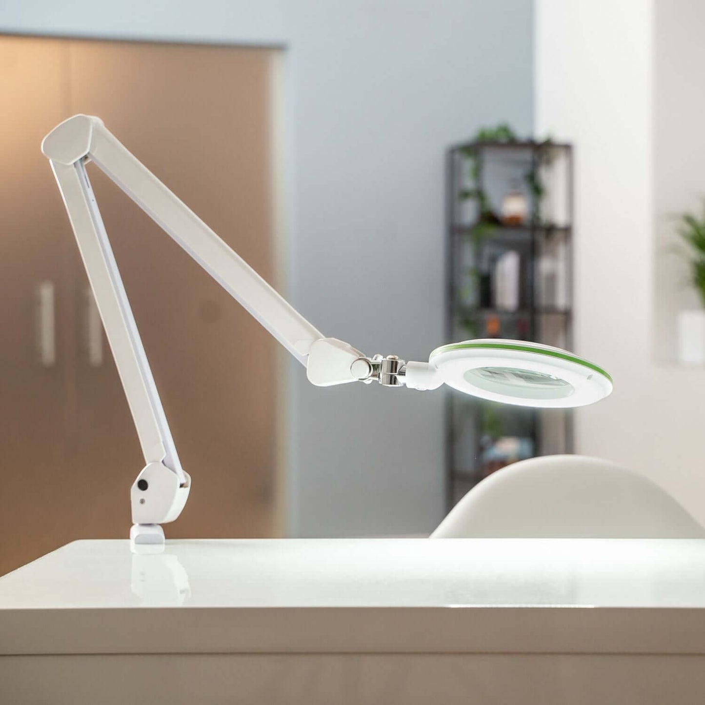 Lampe loupe Lambda M Lumeno, intensité variable avec lentille en verre de 127 mm