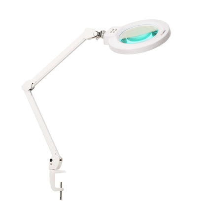 Lampe loupe LED Lumeno 824XPRO à intensité variable avec éclairage à segments et boîtier métallique
